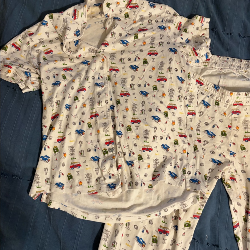 Erica Wilson x Cisco short/long pajama set